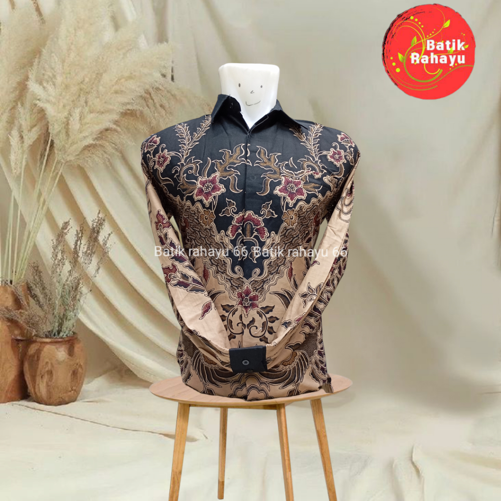Kemeja batik lengan panjang/batik  pria lengan panjang/kemeja batik pria katun 40s/batik pria lengan