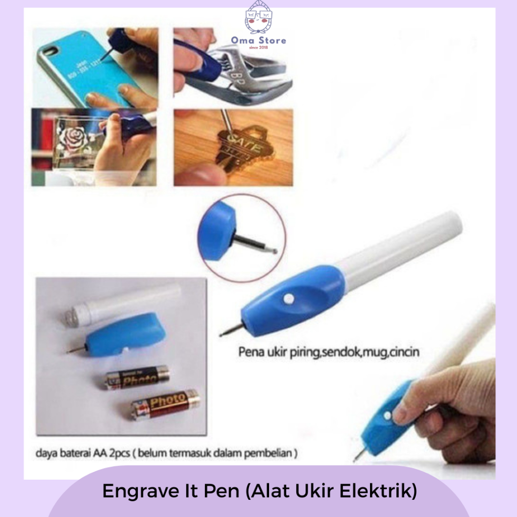 

Alat Ukir ENGRAVE IT - Pengukir Mini Serbaguna ( Grafit / Pahat )
