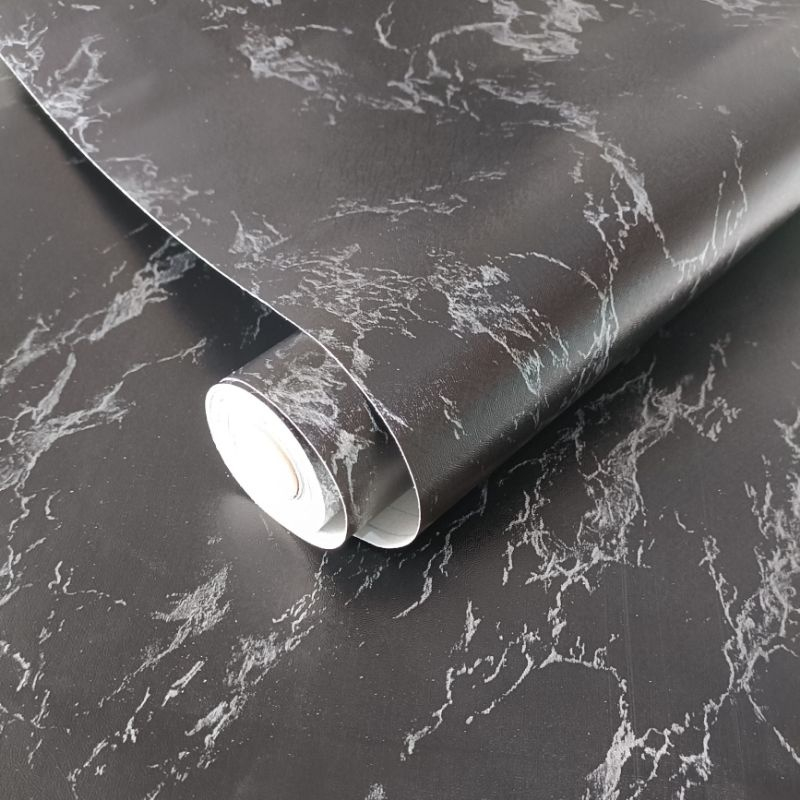 Wallpaper Stiker Dinding Motif Marmer Hitam Wallpaper Termurah, Terlaris, Dan Mudah Dipasang