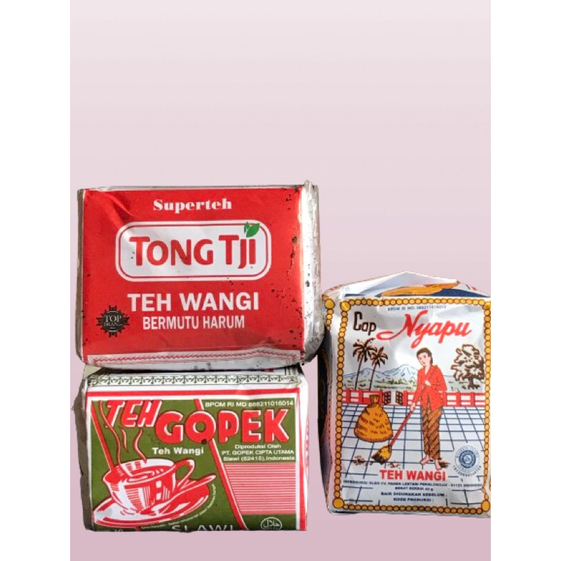 

PAKET TEH TUBRUK 3 macam teh TONG TJI GOPEK NYAPU
