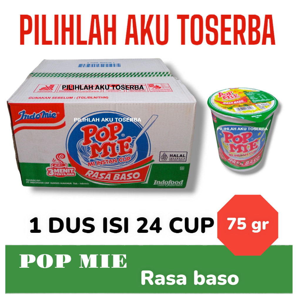 

Mie Instant POP MIE Rebus Rasa BASO - ( Harga 1 DUS )