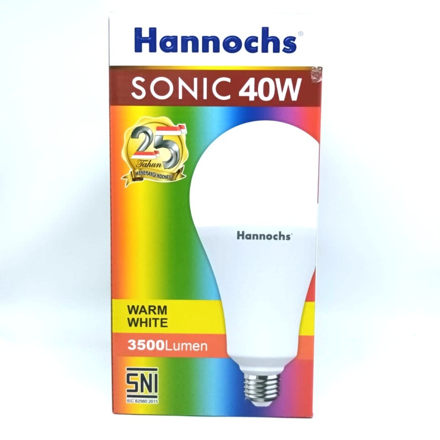 Lampu LED Hannochs Sonic 40W 40 W 40 WATT 40WATT - Kuning Warmwhite
