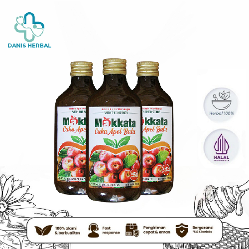 

CUKA APEL Batu Malang MAKKATA Organic Apple Cider Vinegar Original 100% APEL UTUH original bandung