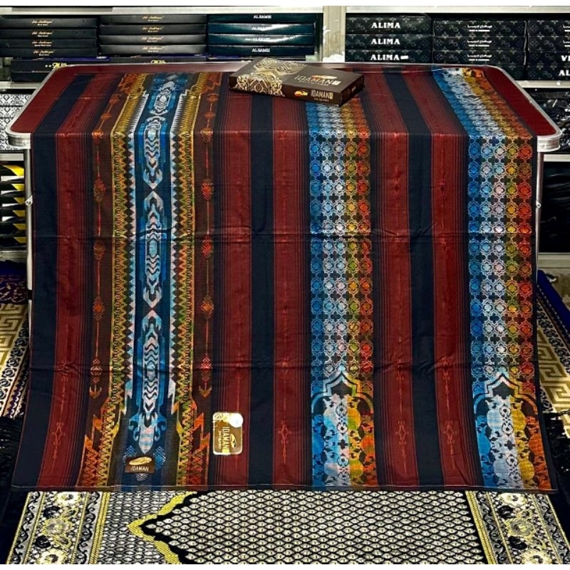 Sarung Atlas Idaman jacguard 590 Kualitas Gold Bahan Rayon Songket Timbul