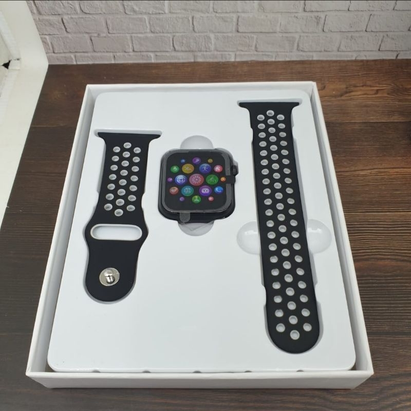 Jam tangan smart watch t55 hitam abu smartwatch pintar pria dan wanita