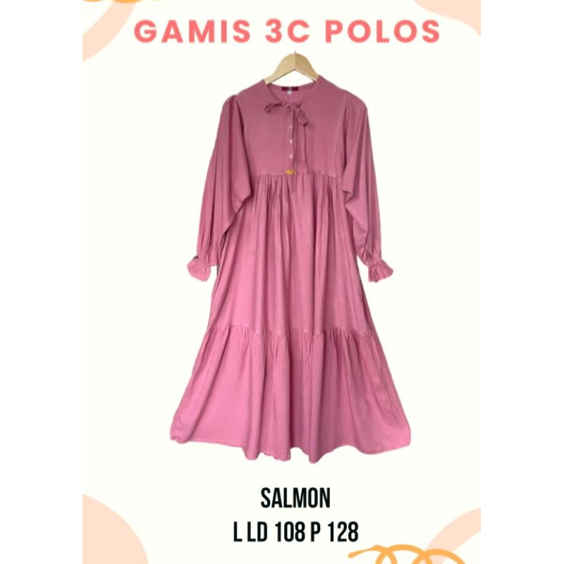 Gamis Rayon Twill 3 Coins Tebal dan Adem