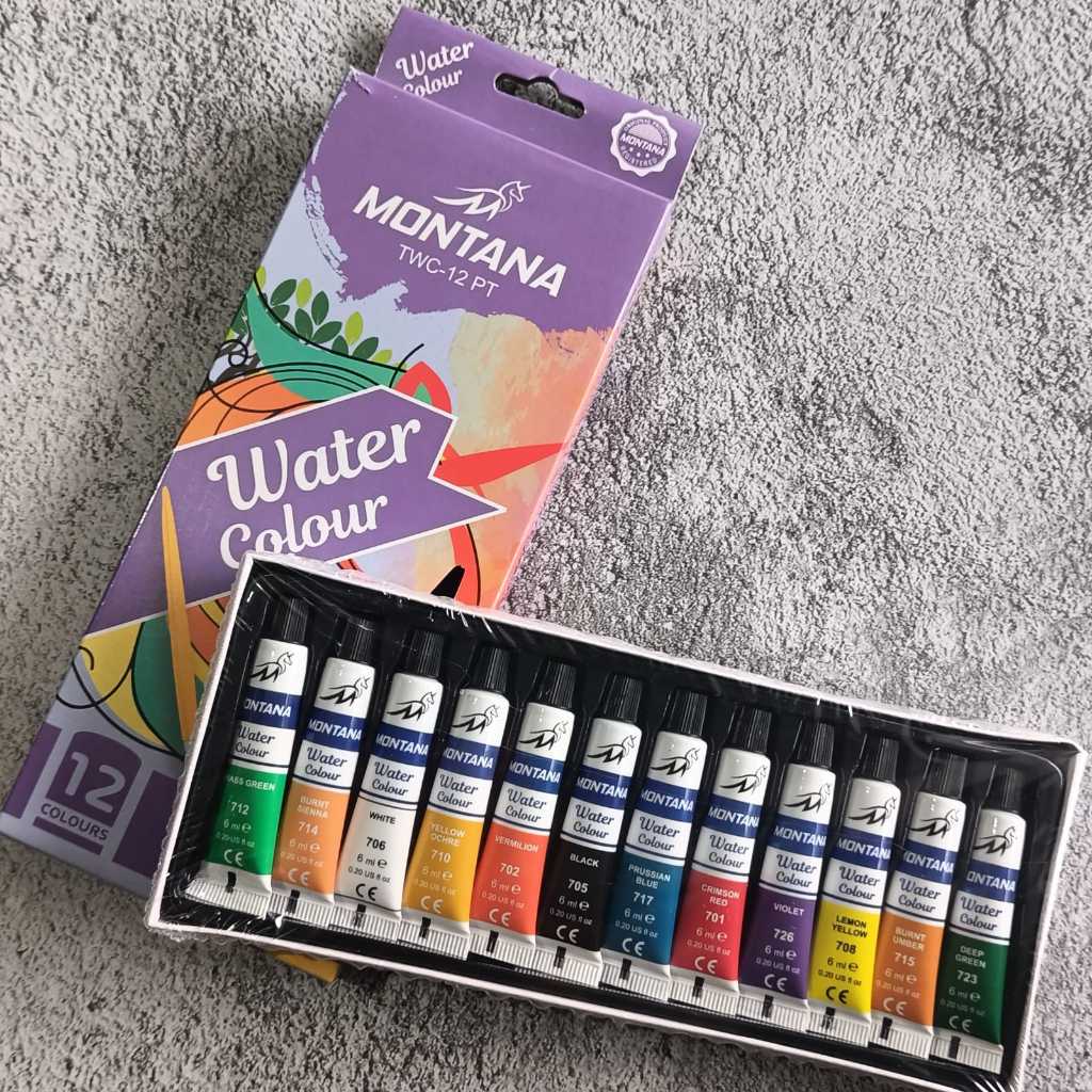 

cat air murah isi 12 warna , watercolour 12