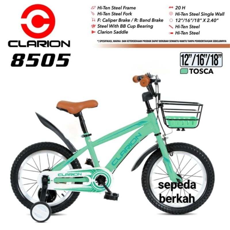 sepeda anak 16 BMX Clarion 8505 dan sepeda 16 BMX Evergreen evans