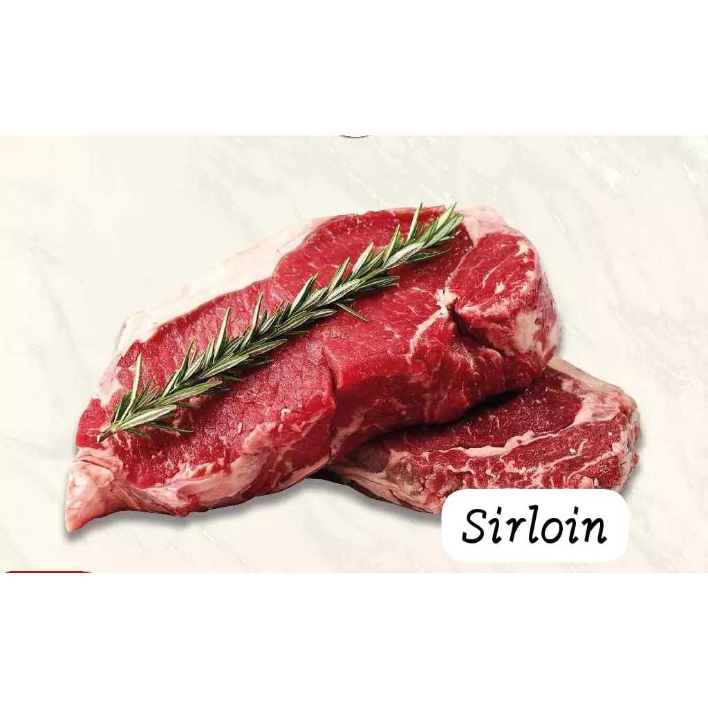 

Sirloin Striploin Beef Steak Pack 500gr