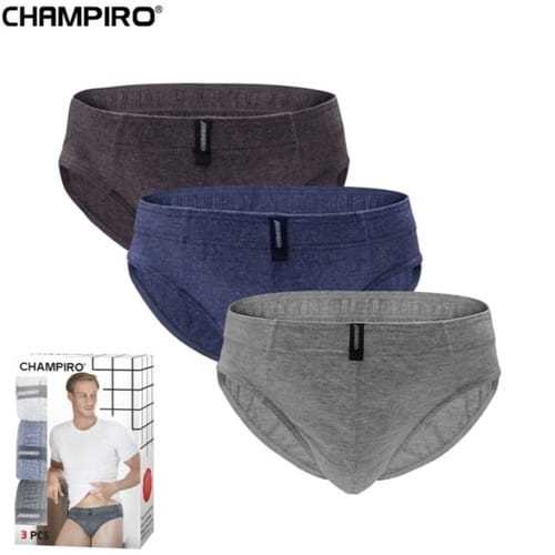 3 Pcs Celana Dalam Pria Champiro Brand - CD Laki - Laki Dewasa Premium