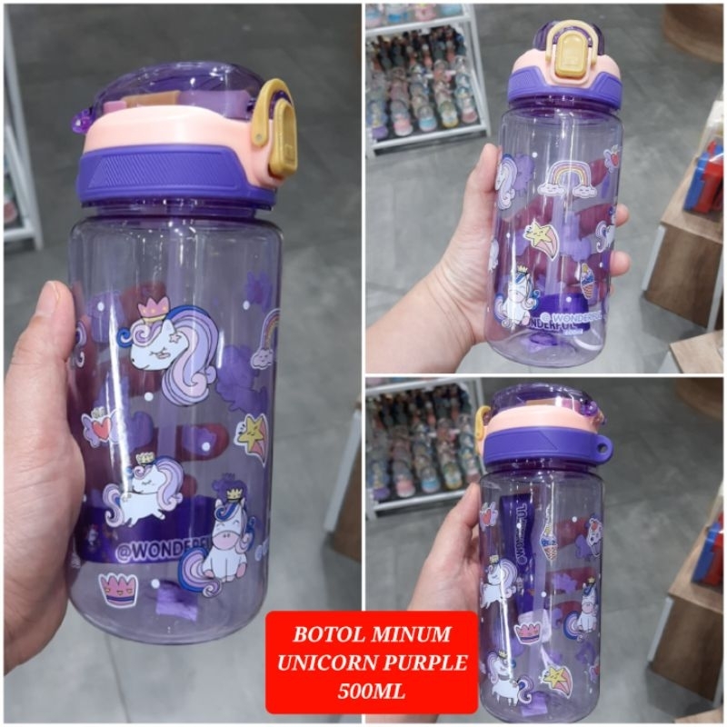 botol minum anak unicorn 500ml botol minum unicorn kotak makan unicorn lunch box unicorn set alat tu