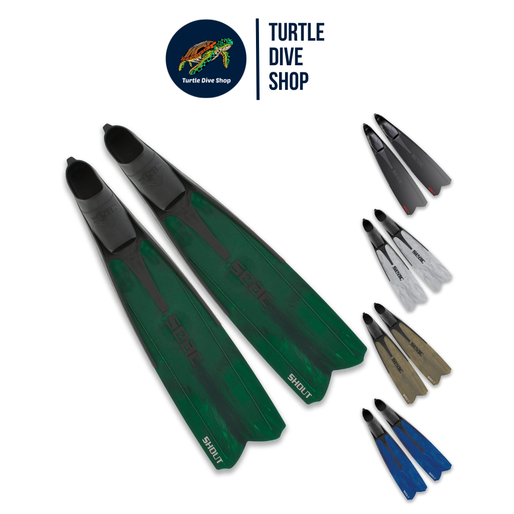 Long Fins Seac Shout Camo Freediving / Spearfishing