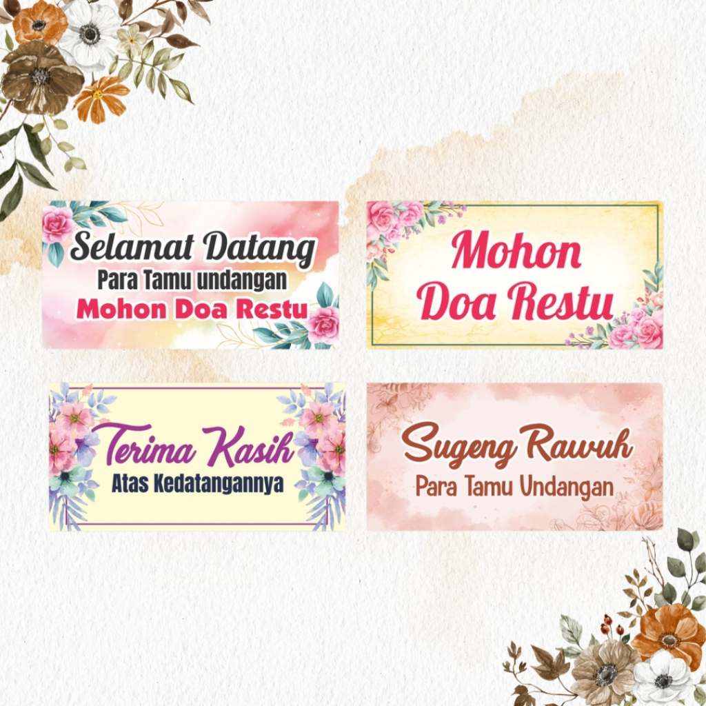 TERMURAH - SPANDUK SELAMAT DATANG PARA TAMU | BANNER UCAPAN WELCOME DAN THANK YOU
