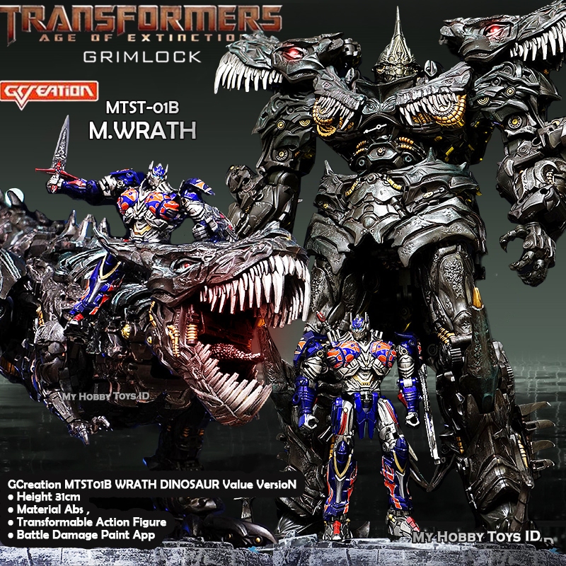 Action Figure Grimlock Robot Dinosaurus T-Rex Dinobot Original By G-creation MTST-01B