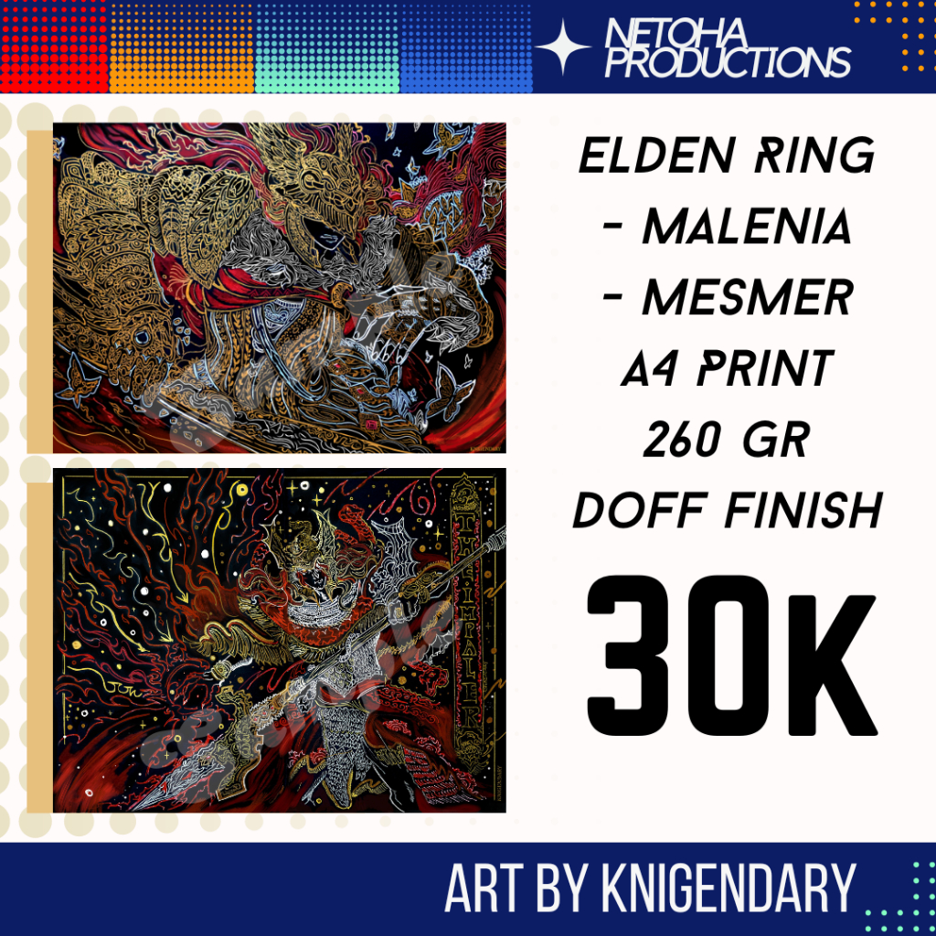 Malenia Mesmer Elden Ring A4 Print Artprint Poster Doff Finish