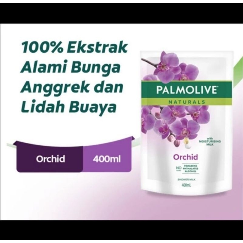 Palmolive Naturals Milk and Black Orchid Refill Sabun Mandi 400ml