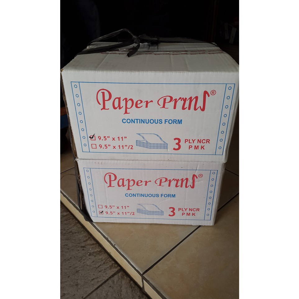 

Continuous Form Paper Print 95 x11 3 ply atau 95 x 112 KODE H3D3