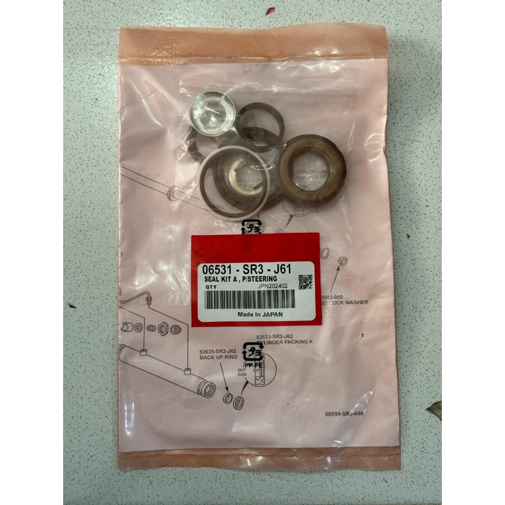 Sil Kit Rack Power Steering Civic Genio, Civic Estilo