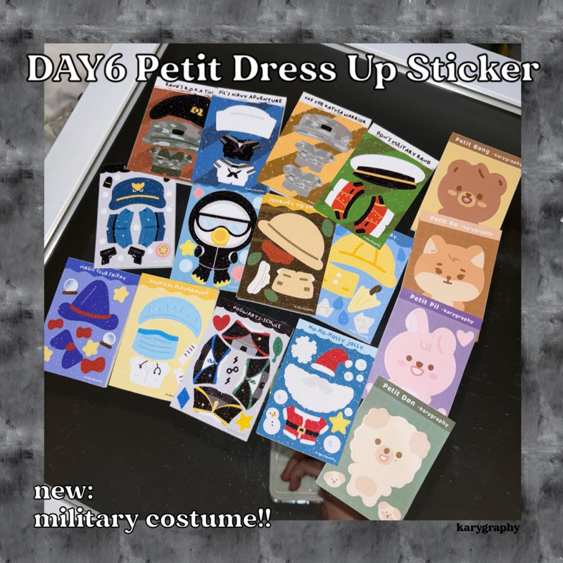 DAY6 Petit Denimalz Dress Up Costume Fanart Sticker - Bang Ke Pil Don by Karygraphy