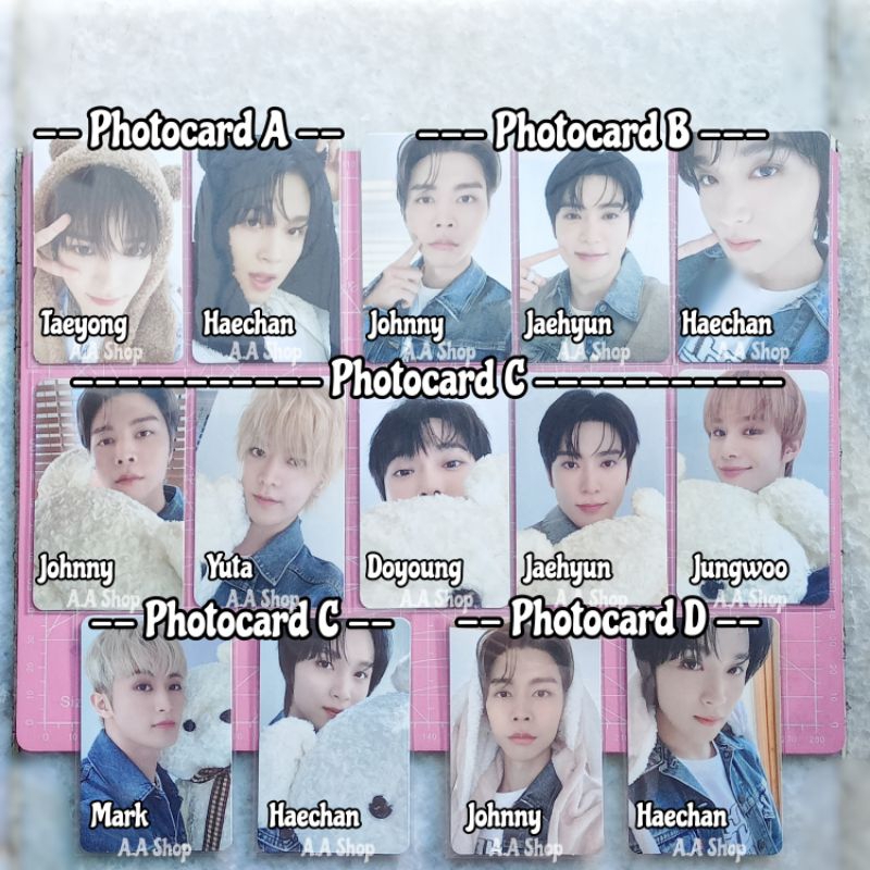 Ready Official MD The Great Unity Photocard set A B C D Taeyong Beruang Haechan Bear PC Tuspi Johnny