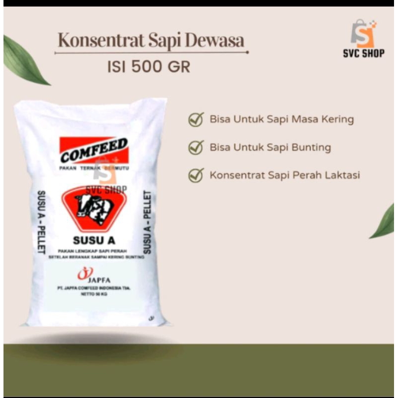 COMFEED SUSU A KONSENTRAT INDUK SAPI MENYUSUI UNTUK HEWAN RUMINANSIA 1kg