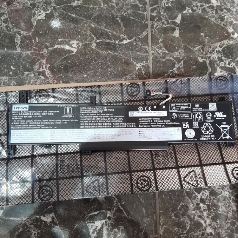 Baterai lenovo thinkpad X1 Carbon Gen 8 ori cabutan 100%