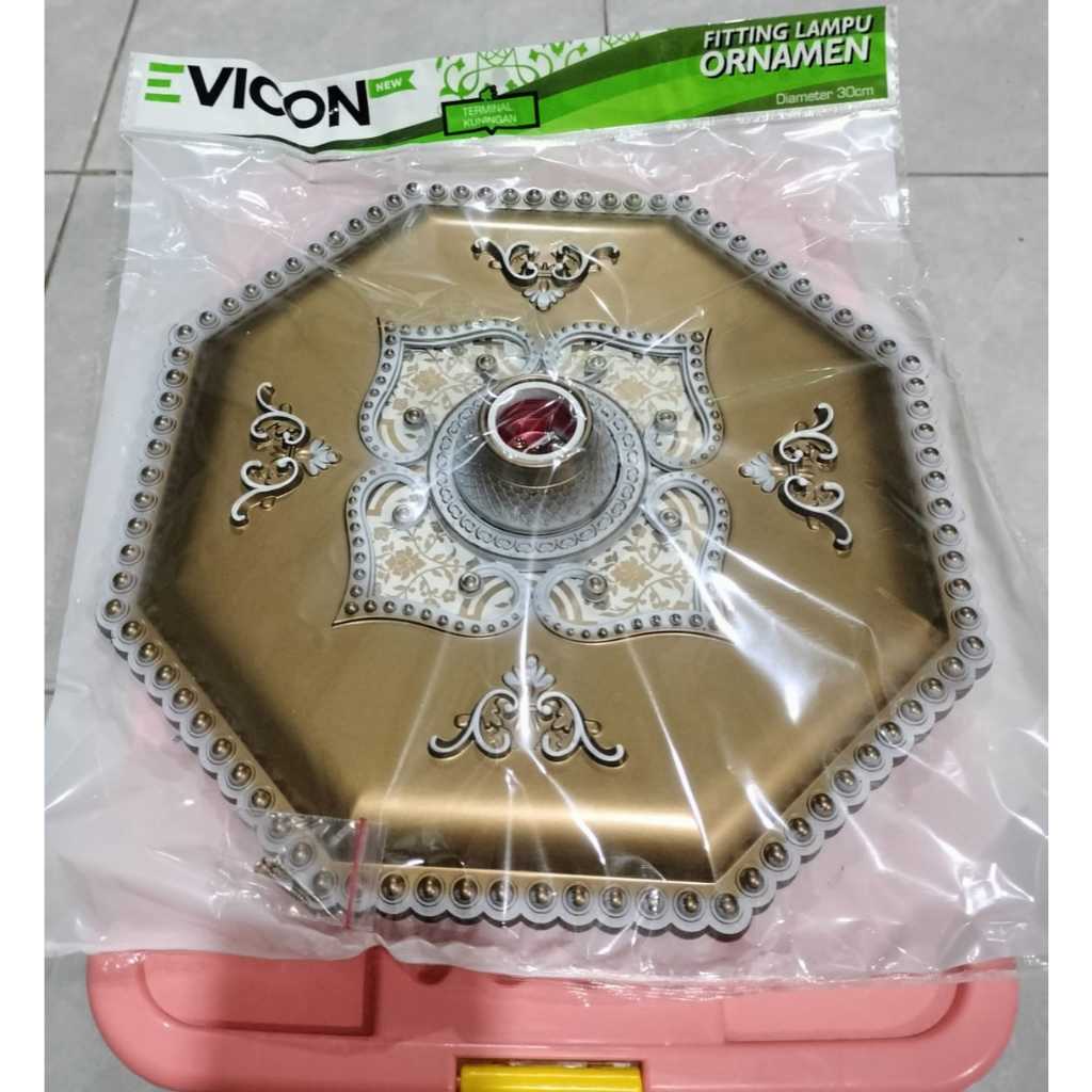FITING HIAS PLAFON GYPSUM 30 CM ORNAMEN PLAFON GYPSUM PVC/GRC FITING DEKORASI PLAFON-FITING HIAS