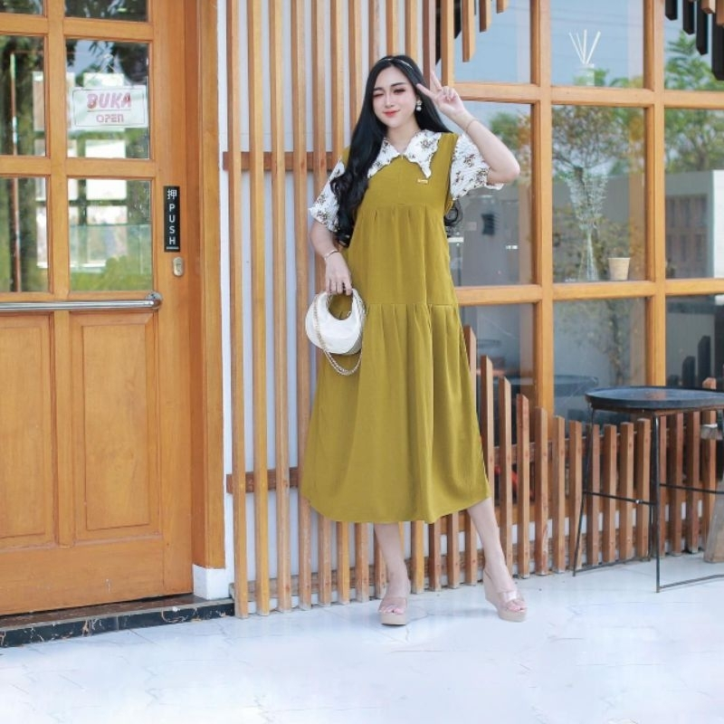 BAJU DASTER DRESS KIMONO PIYAMA KAREEN SERUT DADA TIDUR REMAJA WANITA TALI SAMPING KANAN KIRI BUSUI 