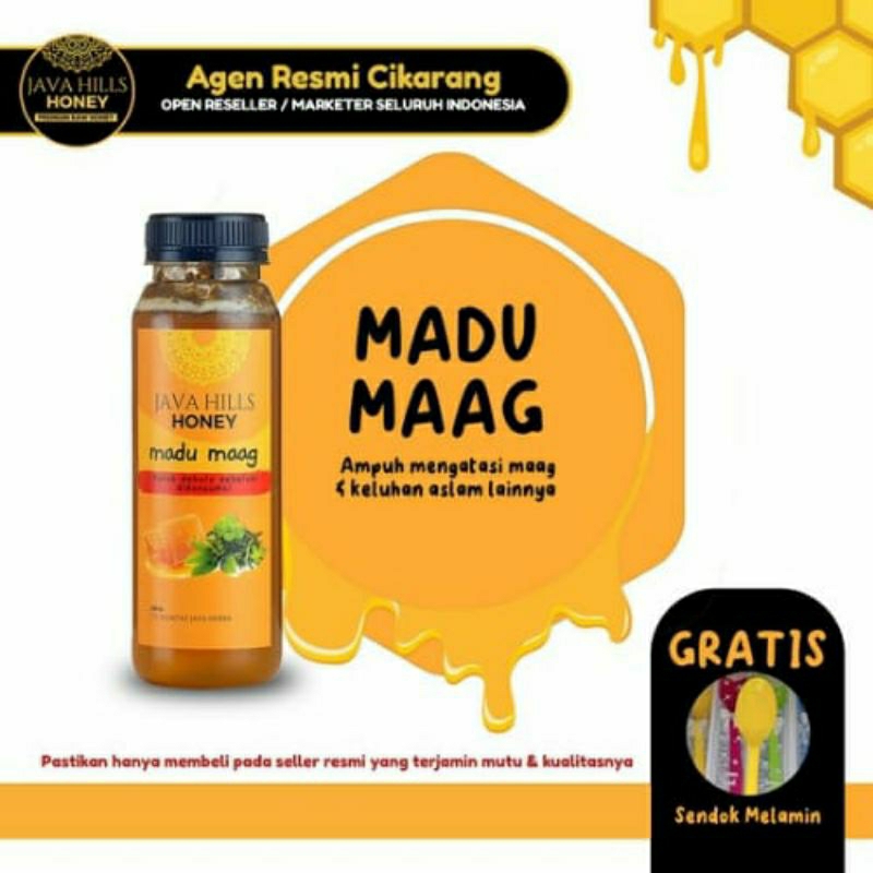 

Java Hills Honey Madu Maag Herbal Murni Premium Asli Untuk Mengatasi Nyeri Lambung Gerd Pencernaan Susah Makan | Javahills Honey