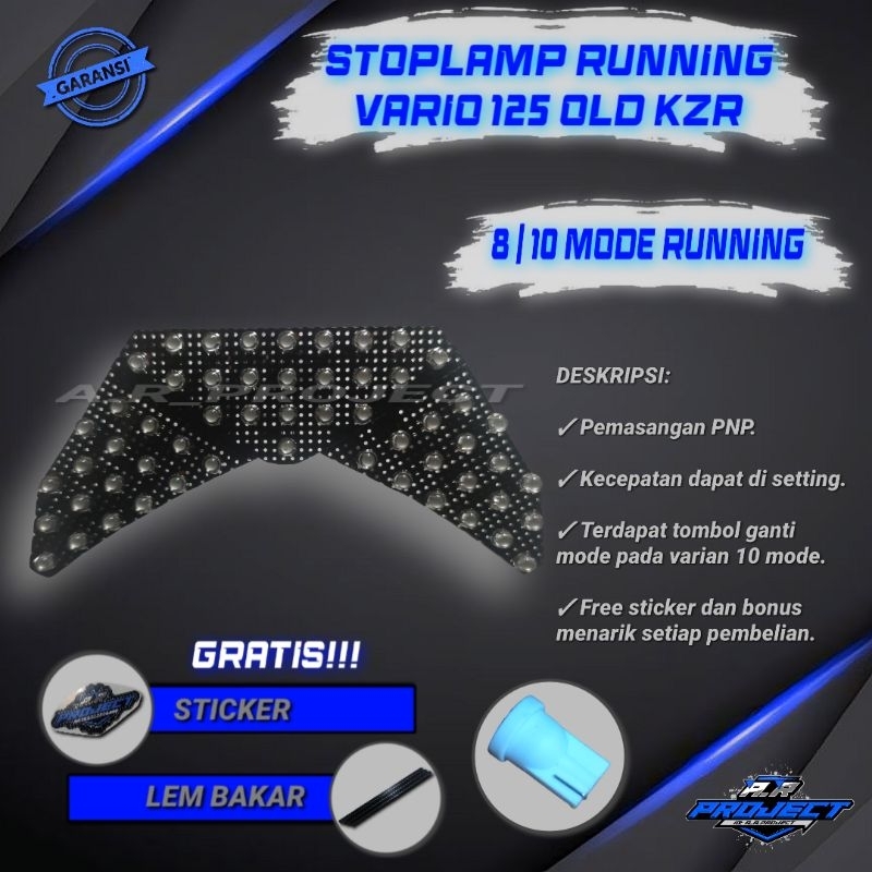 Lampu Stoplamp Running Vario 125 Old Kzr Lampu Stop Lampu Rem Variasi