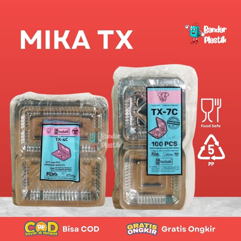 Mika 4C / Mika Kue TX-4C / Mika Tempat Nasi Kuning / Mika Jajan Pasar / Mika Nasi Mika / Mika Kotak 