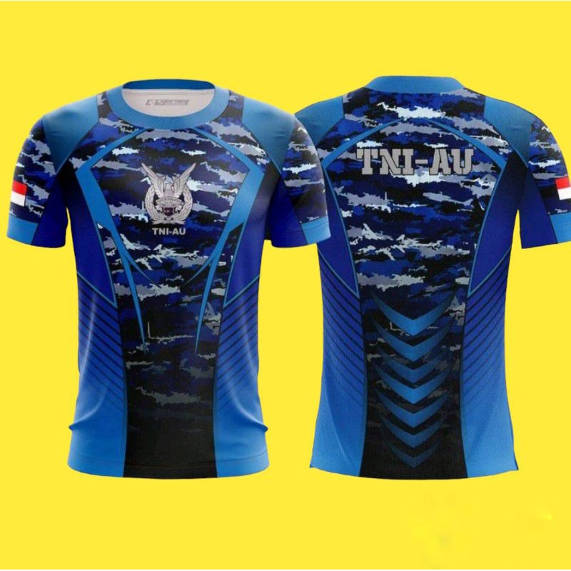 KaosPria/Pakaian kaos tentara pria TNI AU/kaos TNI AU