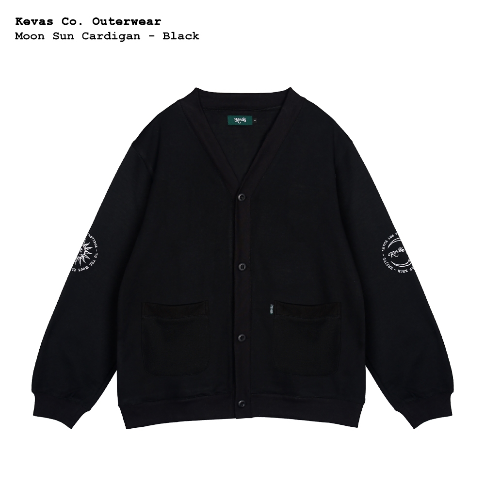 Kevas Moon Sun Cardigan - Black