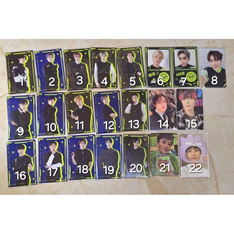 photocard nct taeil johnny jaehyub yuta doyoung mark haechan jaemin chenle jisung ten xiaojun hender
