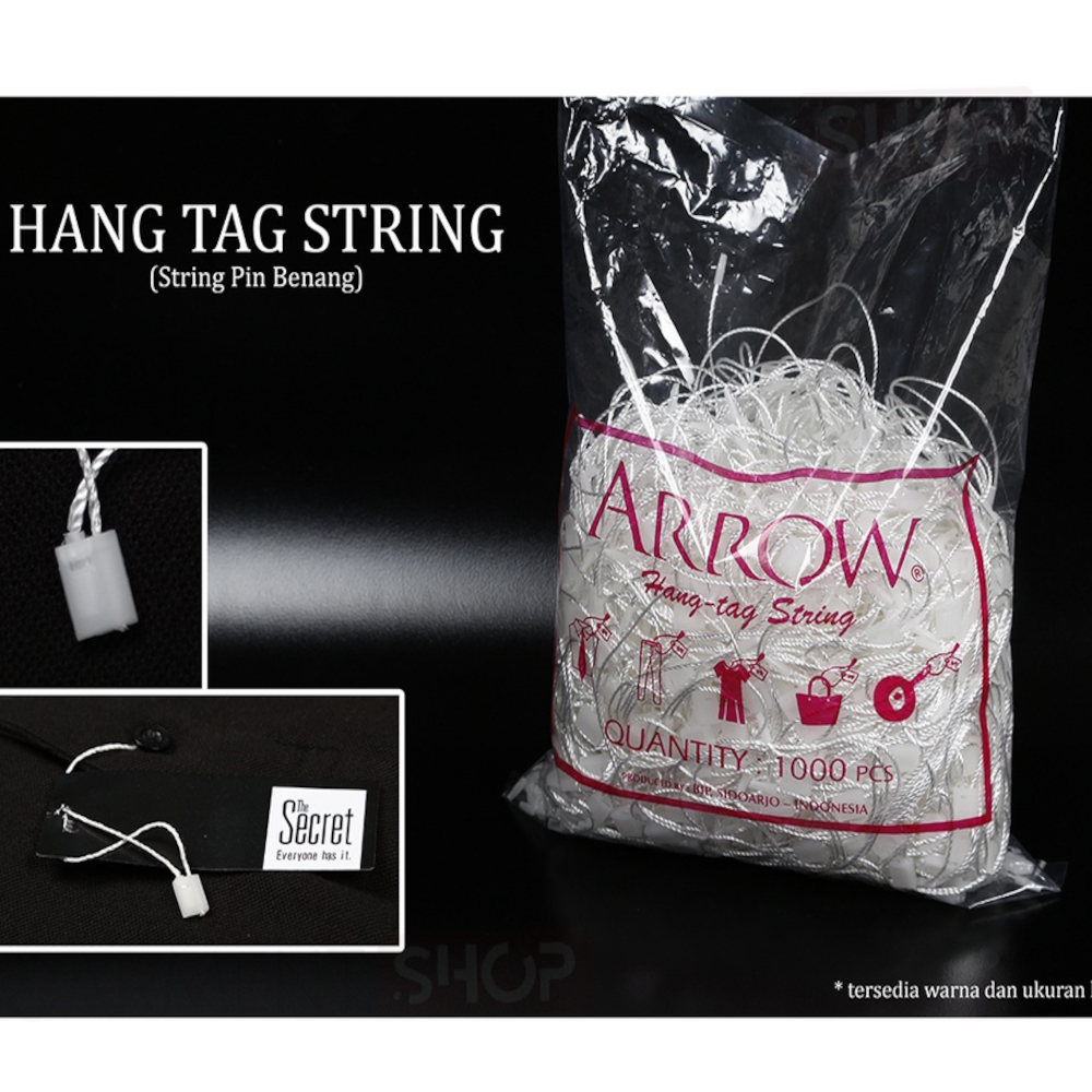 

LOCK PIN TALI MERK ARROW - Loop Pin Tali Hangtag (Paket 1000 pcs) untuk Label Pakaian dan Aksesoris