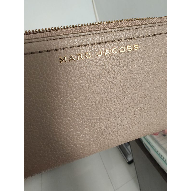 Marc Jacobs wallet dompet greige pebbled leather