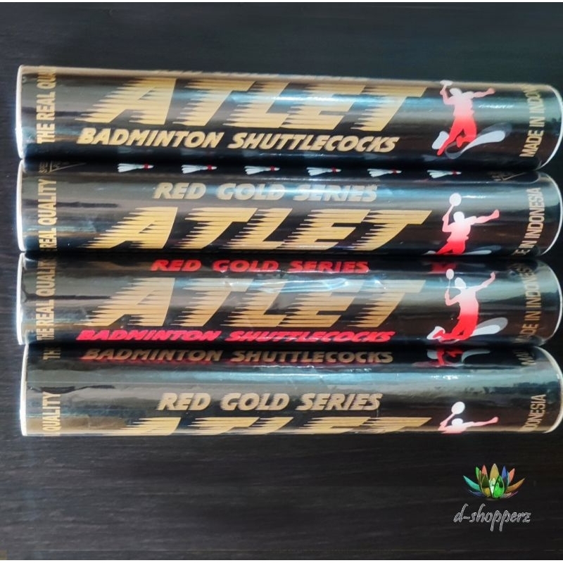Badminton Shuttlecock ATLET Red Gold Series Kok Bulutangkis
