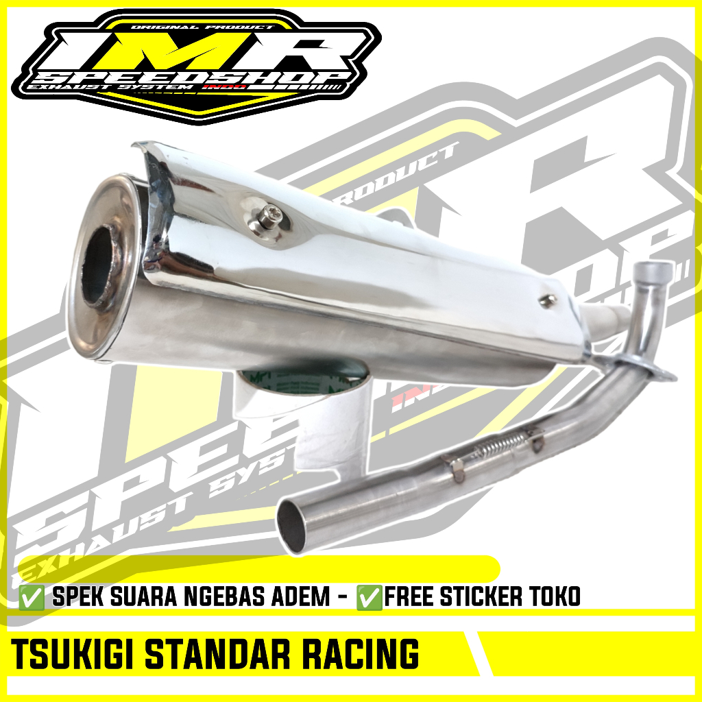 KNALPOT TSUKIGI STANDAR RACING JUPITER Z Z1 MX 135 OLD NEW VEGA R ZR RR FORCE Fi MX KING 150 ASTREA 