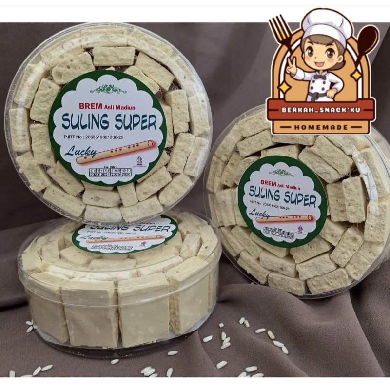 

Brem Original Asli Suling Super Lucky kemasan toples 250g/500g