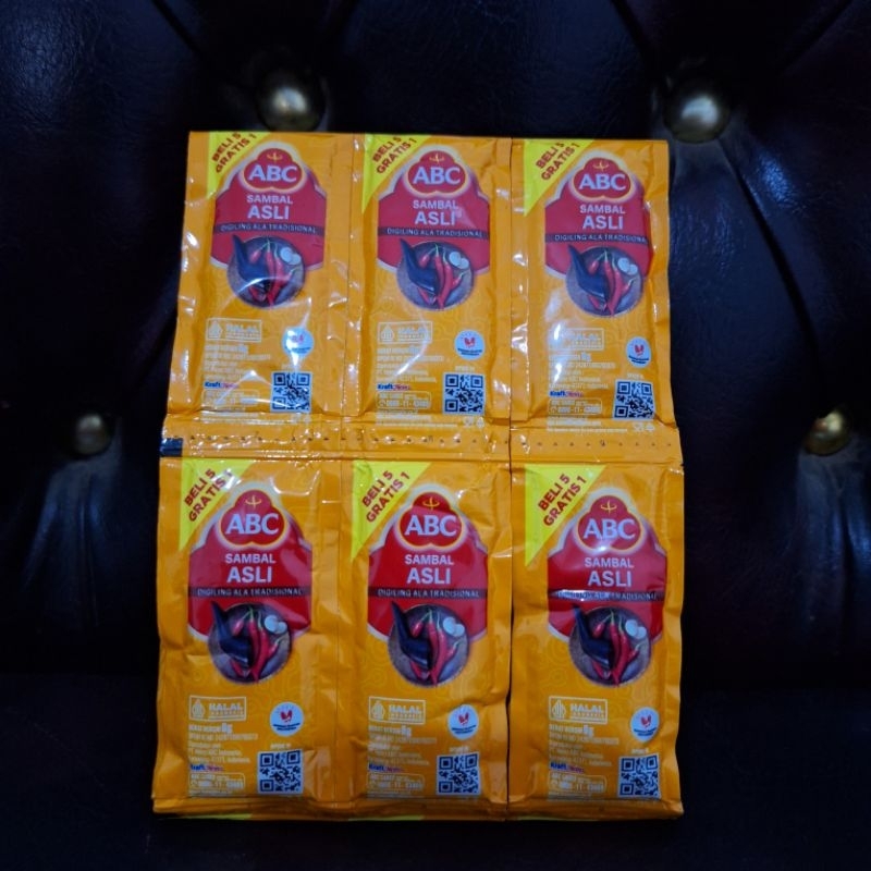 

Saos Sambal ABC Asli kemasan 9 gr 12 sachet