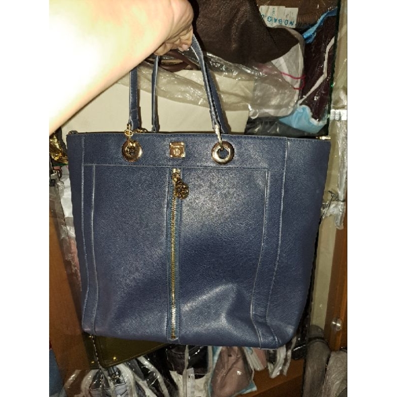(Used) Les Catino handbag warna biru tua