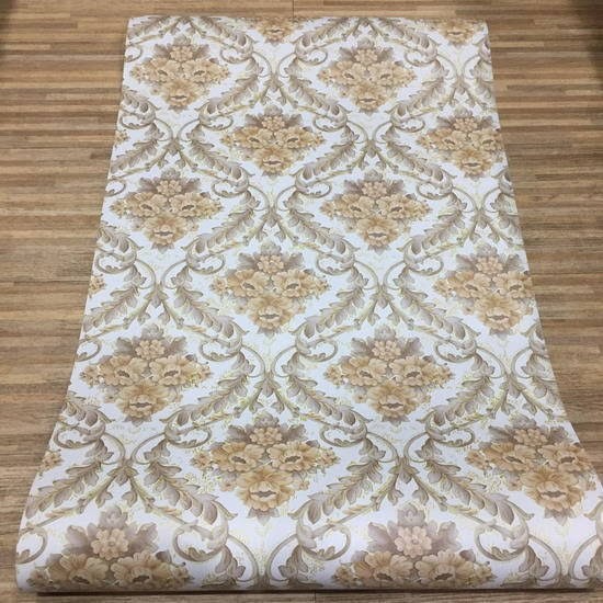 Wallpaper stiker dinding motif batik cream kode CY1016  murah dan berkualitas