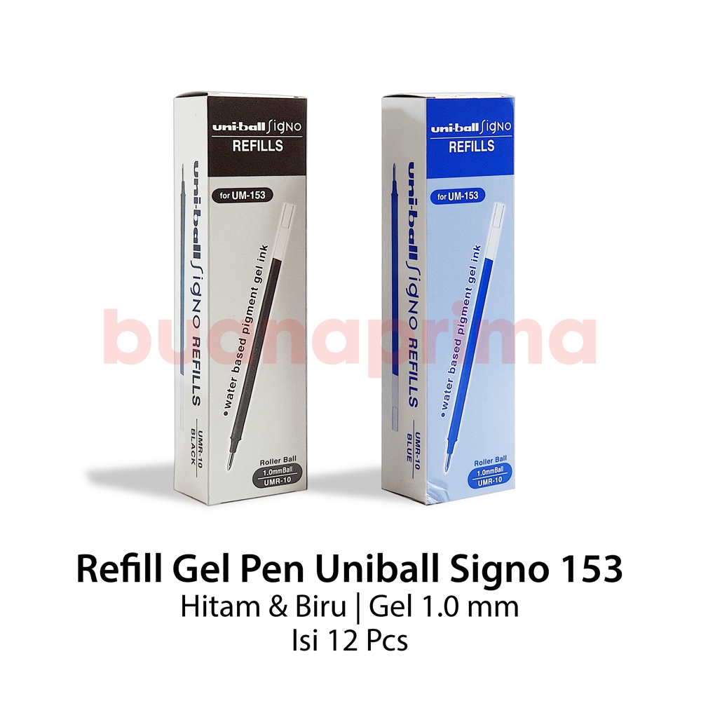 

Refill Signo 153 1.0 isi 12 buah Pulpen Tinta Warna Hitam & Biru