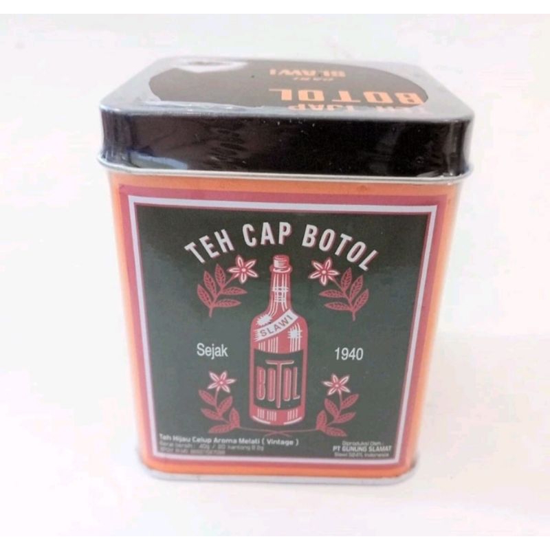 

TEH CELUP CAP BOTOL VINTAGE (ISI 20) Teh Hijau Melati / Teh Cap Botol Hijau / Teh Cap Botol Hijau Vintage / Teh Vintage Wangi Melati / Gunung Slamat Sosro Teh Celup / Teh Cap Poci / Teh Sosro Khas Tegal Slawi / Teh Solo / Oleh Oleh Tegal /Teh Aroma Melati