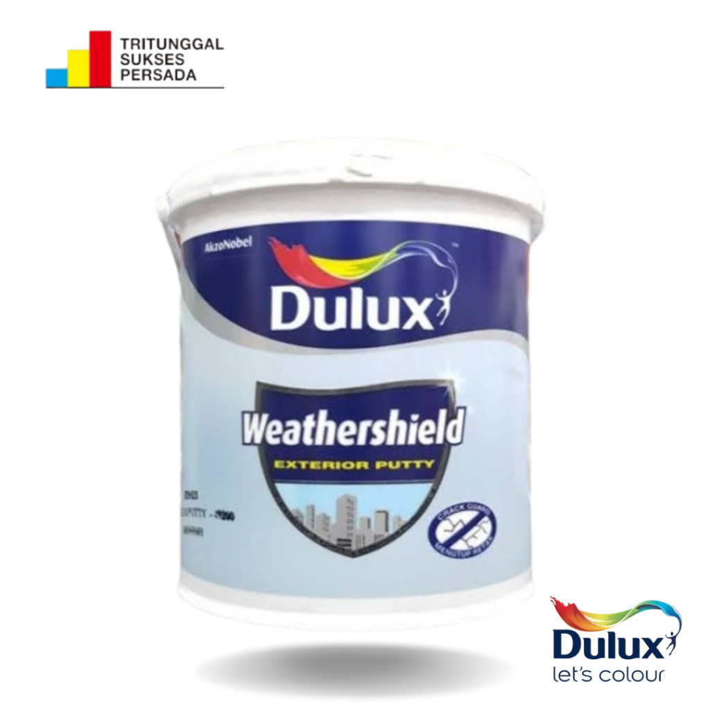 PLAMIR DULUX WEATHERSHIELD EXTERIOR PUTTY / Dempul Tembok Exterior 2,5 L (Produk Sisa Proyek)