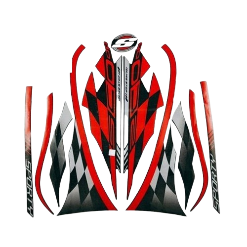 STIKER STRIPING STANDART HONDA SCOOPY SPORTY 2018 LIS BODY MOTOR SCOOPY SPORTY 2018