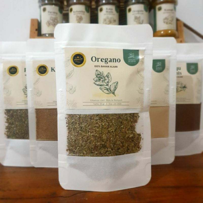 

OREGANO Bumbu Dapur Bubuk Bumbu Masak Rempah OREGANO Lada Hitam Murni Alami Oregano Kayu Manis