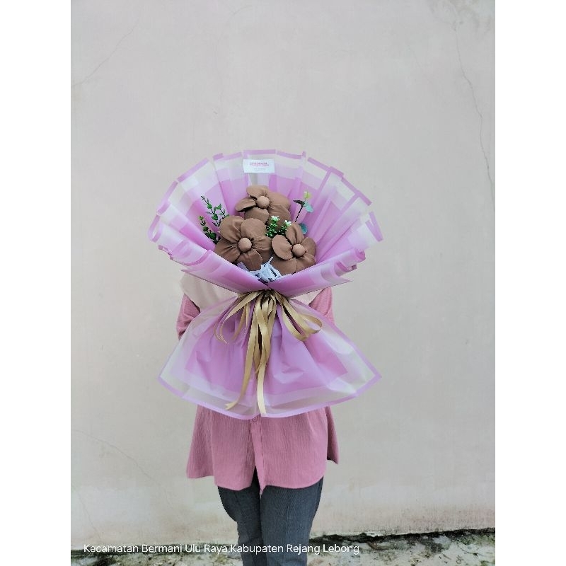 Buket hijab/ buket jilbab/ buket hijab bentuk bunga/ buket hijab artificial