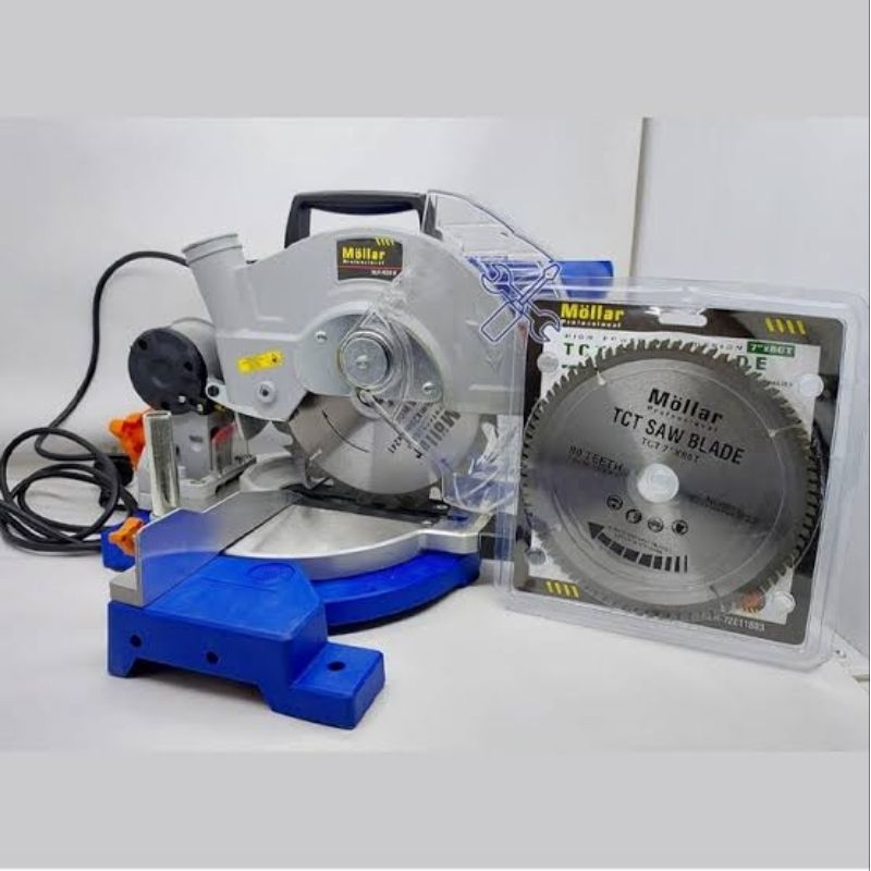 Mesin potong Miter Saw Mollar 180mm Mesin Potong Aluminium