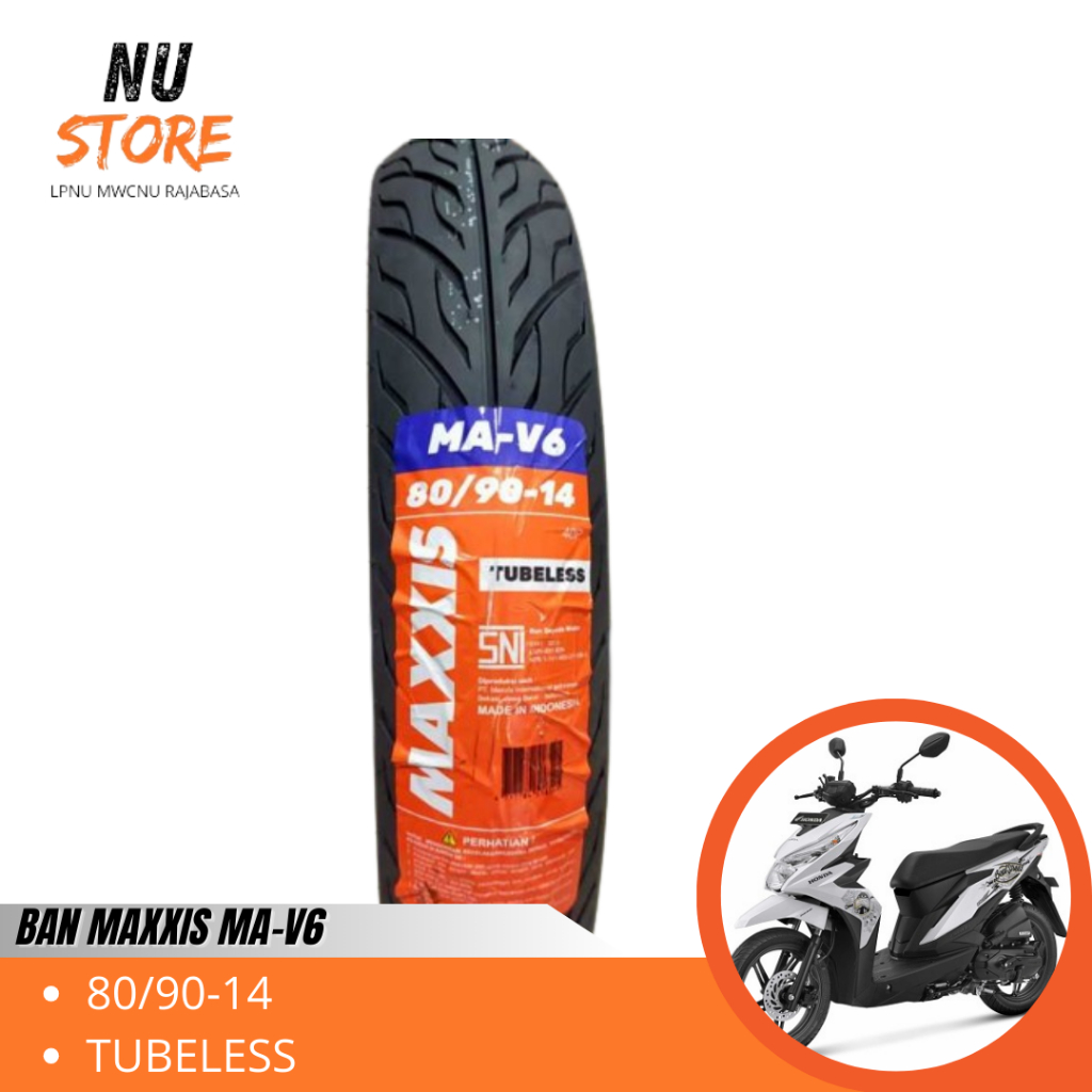 BAN TUBELESS RING 14 | BAN MAXXIS 14 MA-V6 TUBELESS